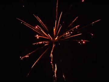 RedWire 25 schots festival cake met red glitter willow effect. Verkrijgbaar bij de vuurwerkwinkel van Xena Vuurwerk in Ede